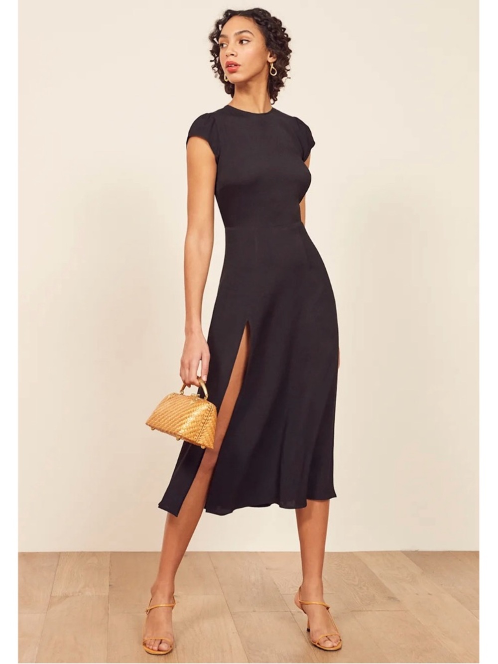 Reformation gavin dress navy